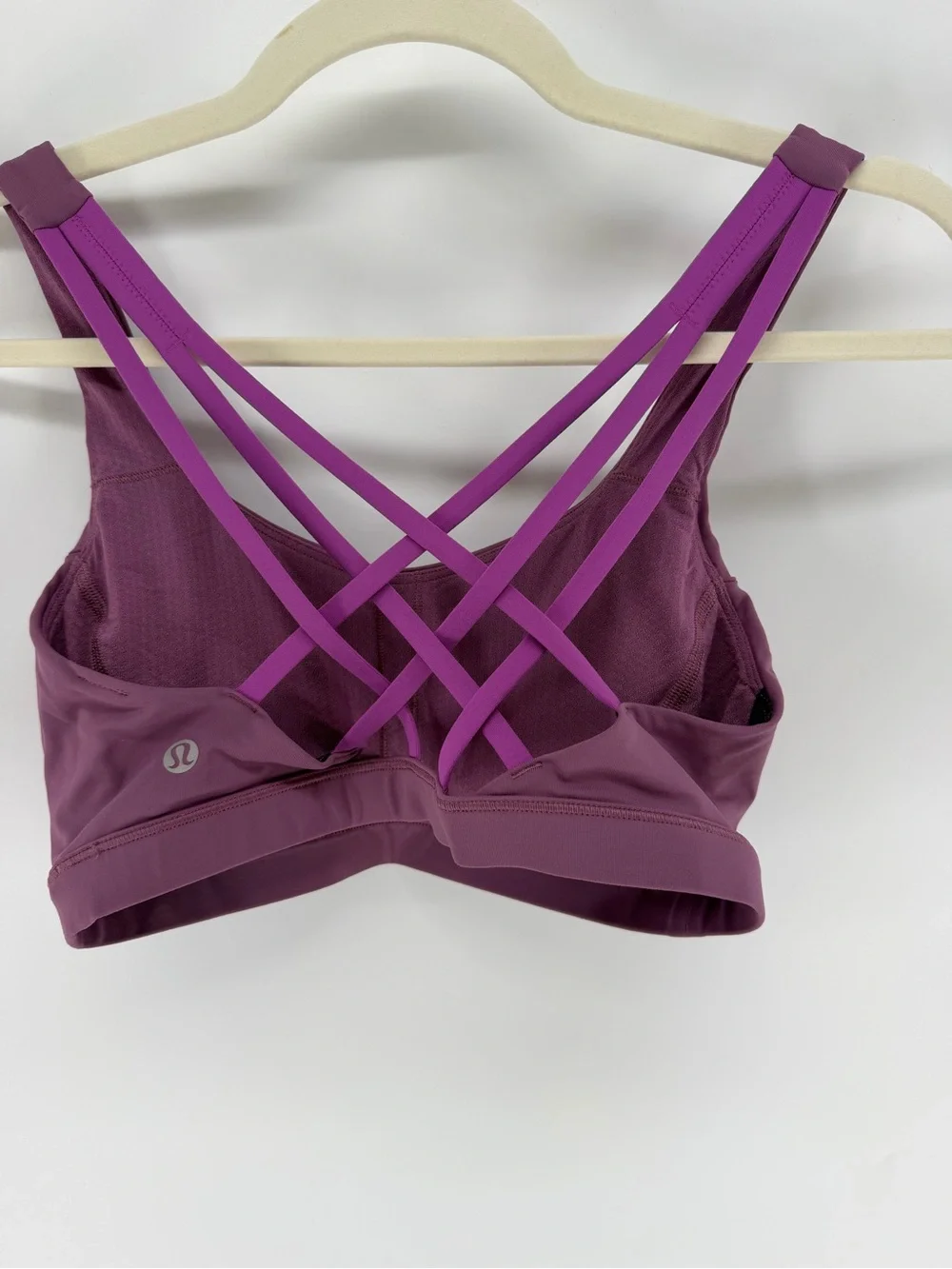 lululemon athletica Free to be wild Purple Strappy Sports Bra